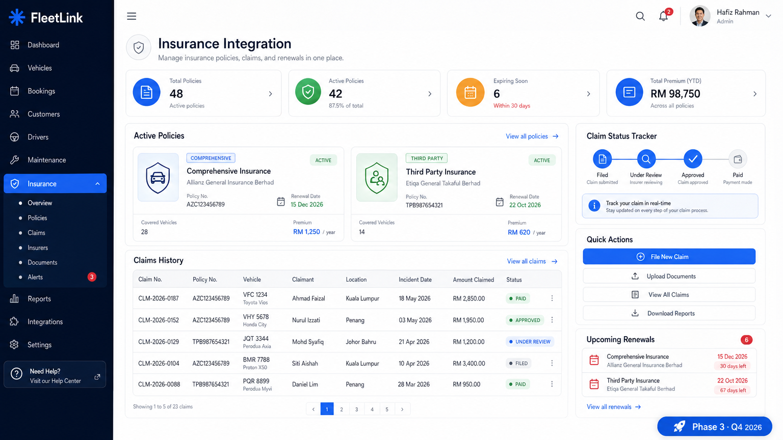 Insurance Integration